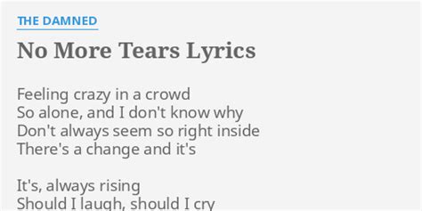 No More Tears lyrics 